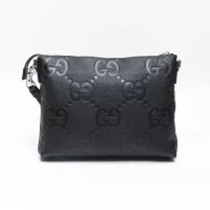Gucci Bag GG Shoulder Messenger Jumbo Black